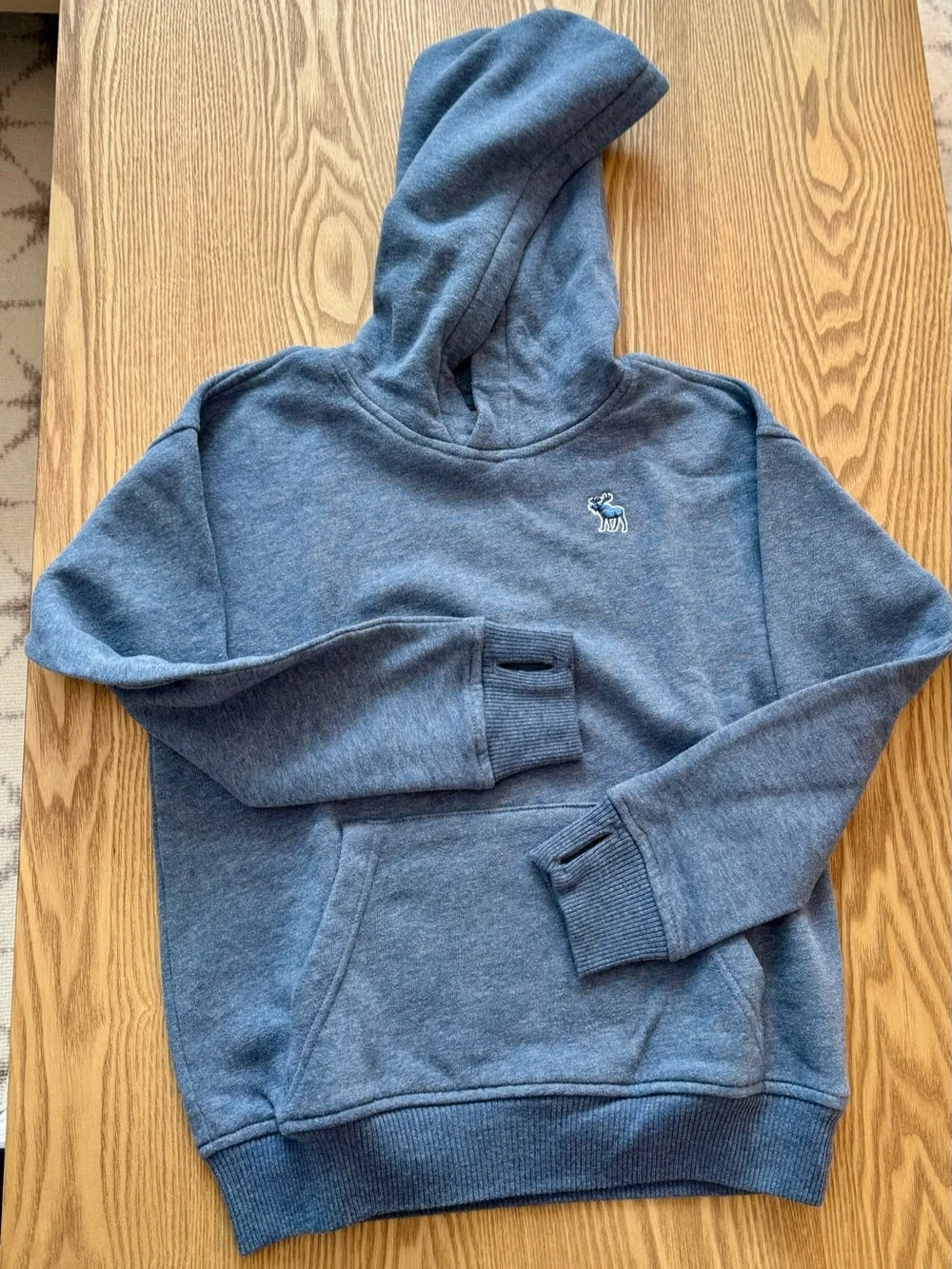 Abercrombie & Fitch Boys Blue Hooded Sweatshirt - Cozy Pullover
